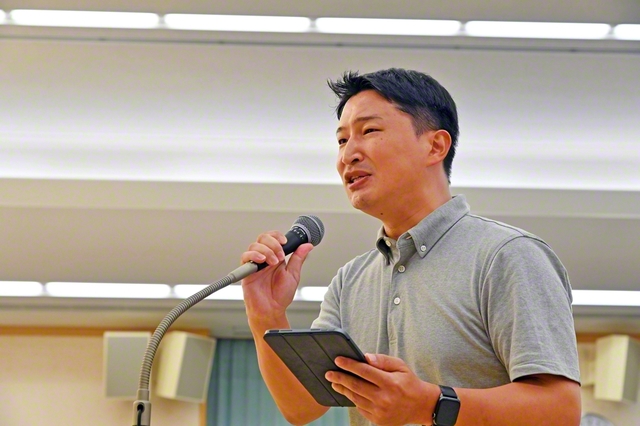 西方SGI青年部長は東北文化会館で参加。この日の出会いが、新たな世界広布の未来を開く力となることに大きな期待を寄せた