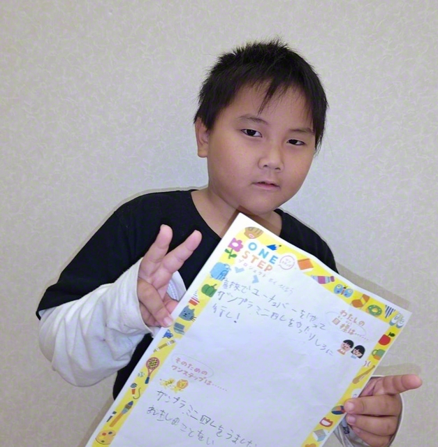 静岡・3年　久野颯翔さん　「高校でユーチューバーをやって、ガンプラミニ四駆やったり、しろに行く。ガンプラミニ四駆をうまくなったり歴史のことをいっぱい覚える！」