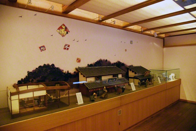 ミニチュアで再現された龍馬ゆかりの建物