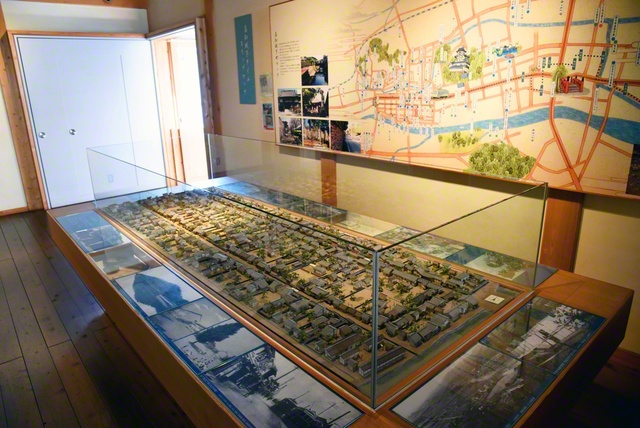 当時を再現した上町の模型