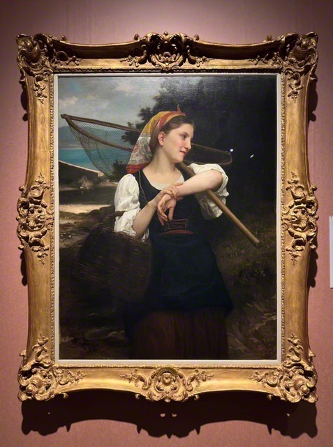 スチューデントリポーターの「推しコレ」。ウィリアム・アドルフ・ブーグロー「漁師の娘」1872年　油彩、カンヴァス