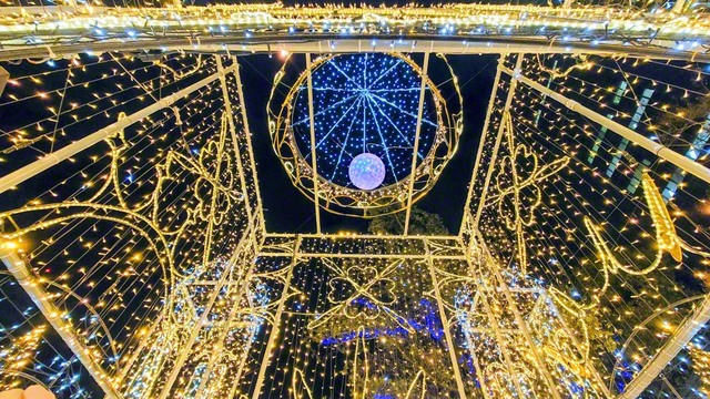 夜を彩る「ひろしまドリミネーション」（広島市中区、髙沖光代通信員）