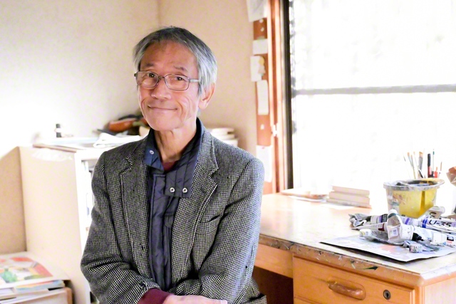 おかだ・よしたか　1956年生まれ、大阪府出身。共同保育所などに勤めながら画家として活動していた2001年、『おーいペンギンさーん』で絵本作家デビュー。12年、『ちくわのわーさん』で第3回リブロ絵本大賞を受賞。各地での原画展も盛況。