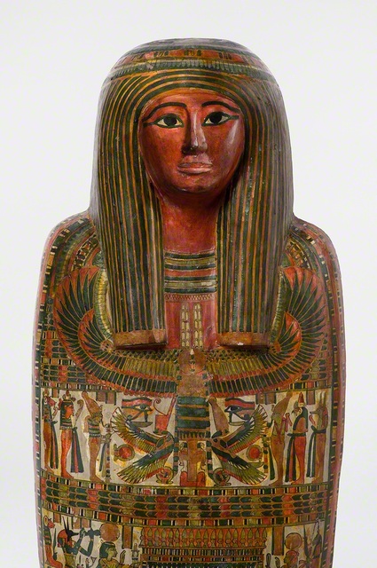 《神官ホル（ホルス）のカルトナージュとミイラ》（部分）前760～前558年頃　ブルックリン博物館蔵　Photo:　Brooklyn　Museum