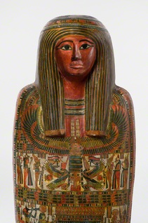 《神官ホル（ホルス）のカルトナージュとミイラ》（部分）前760～前558年頃　ブルックリン博物館蔵　Photo:　Brooklyn　Museum