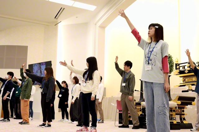 “できる”と自分を信じて努力を重ねる友（四国池田文化会館で）