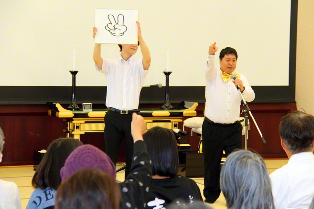 男子部による“後出しじゃんけんゲーム”
