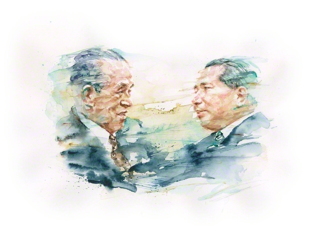手紙を交えながら、何度も語らいを重ねた池田先生と井上靖さん。学会が世間からウソばかりの悪口を言われる中でも、真実の姿を見つめ続けてくれた井上さんの姿勢にふれて先生は、「偉大な人とは、友情を貫く人のことです」とたたえました