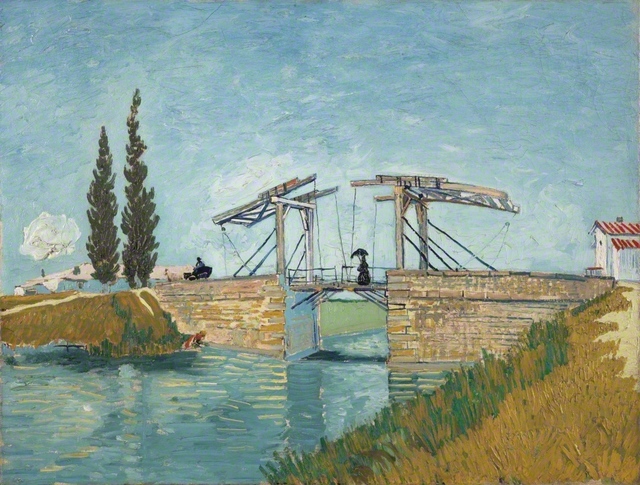 フィンセント・ファン・ゴッホ《跳ね橋》1888年　油彩、カンヴァス　Vincent　van　Gogh，The　Drawbridge，1888，Oil　on　canvas