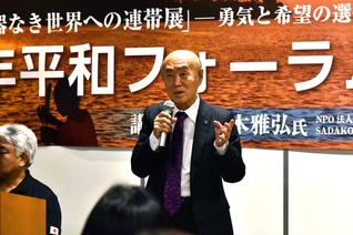 佐々木雅弘氏（11日、福岡市内で）