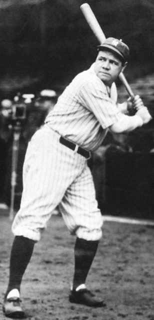 ベーブ・ルース（1895～1948年）©The　Stanley　Weston　Archive/Getty　Images